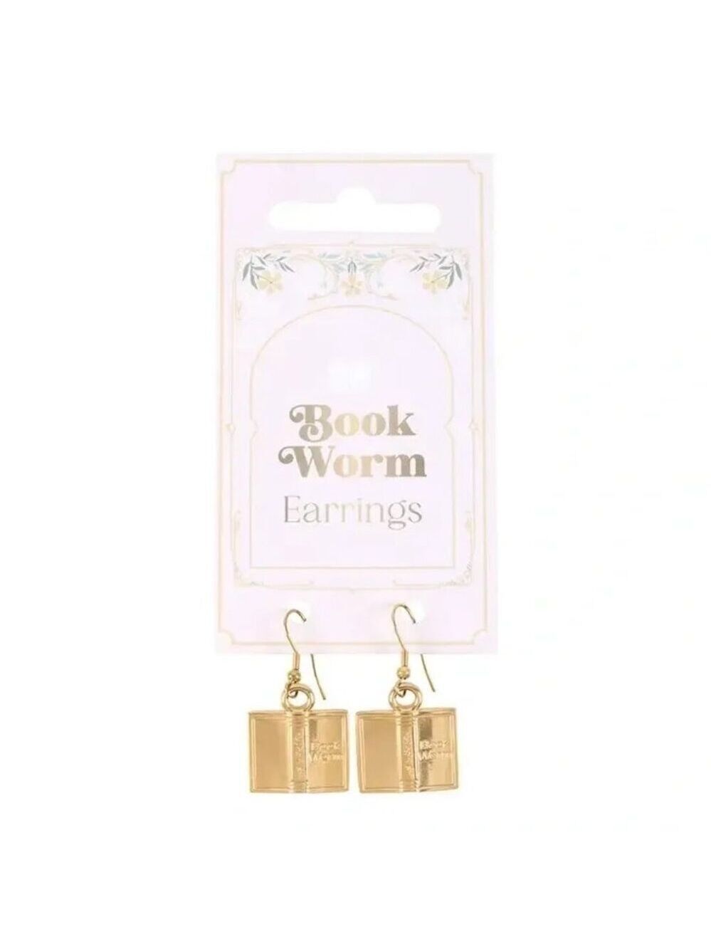 ($7) Book Worm Earrings